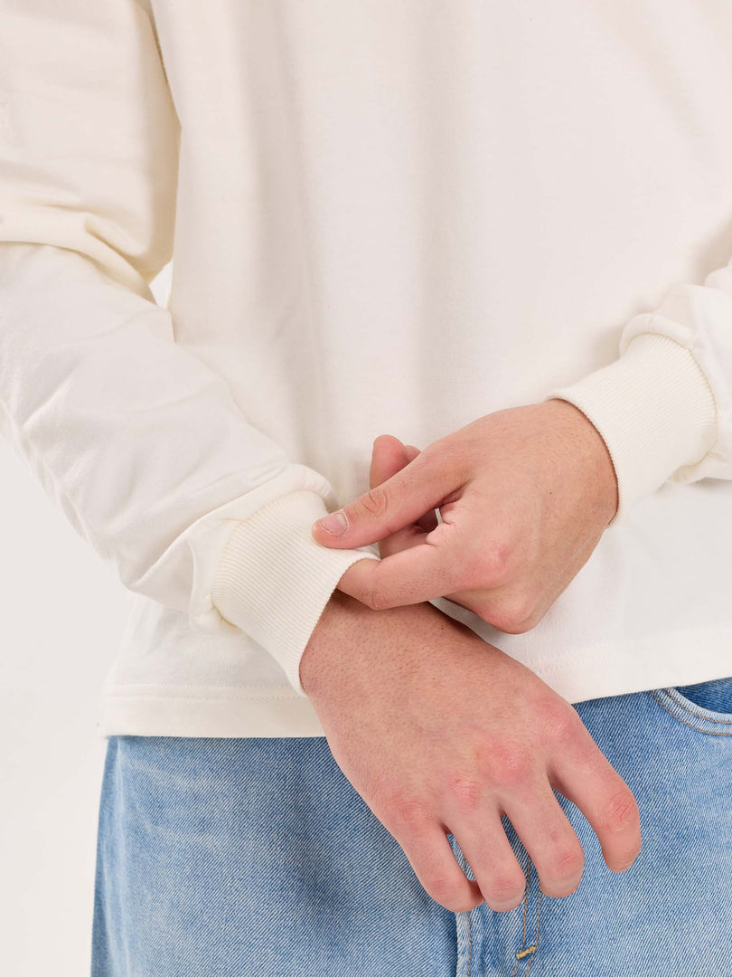 Off White Terry Polo Tee