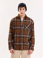 Load image into Gallery viewer, Dark Brown Flannel Overshirt