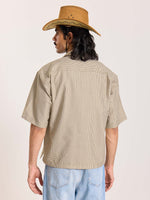 Load image into Gallery viewer, Brown Checkered Cropped Shirt