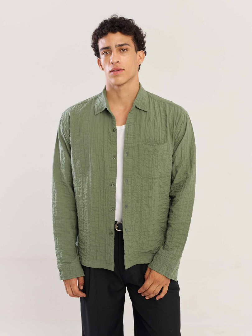 Sage Green Flowing Shirt
