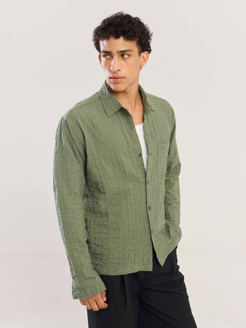 Sage Green Flowing Shirt