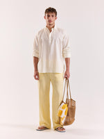 Load image into Gallery viewer, Off White Linen Blend Pullover