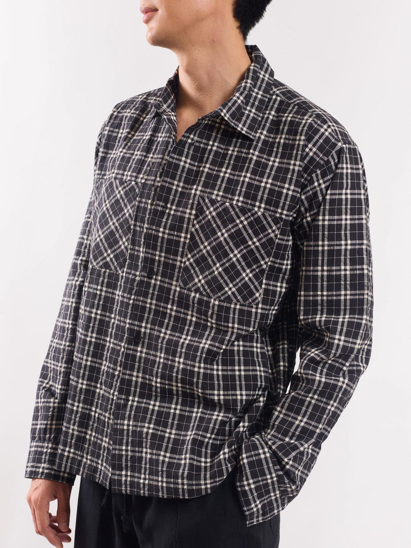 Black Checked Holiday Shirt