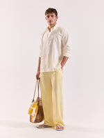 Load image into Gallery viewer, Off White Linen Blend Pullover