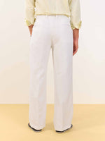 Load image into Gallery viewer, White Linen Baggy Fit Trousers (Pre-order)
