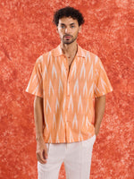 Load image into Gallery viewer, Peach Ikat Shirt

