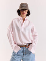 Load image into Gallery viewer, Light Pink Linen Blend Pullover