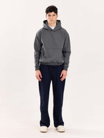 Load image into Gallery viewer, Dark Grey Cropped Fit Hoodie
