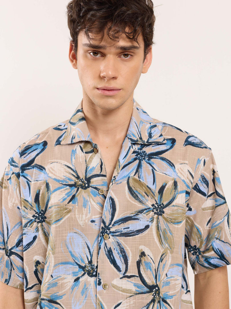 Tropical Bloom Resort Shirt