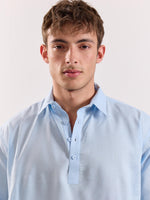 Load image into Gallery viewer, Sky Blue Linen Blend Pullover