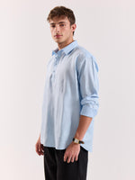 Load image into Gallery viewer, Sky Blue Linen Blend Pullover