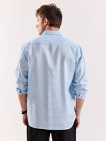 Load image into Gallery viewer, Sky Blue Linen Blend Pullover