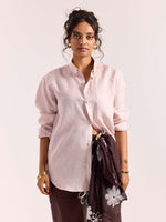 Load image into Gallery viewer, Powder Pink 60s Lea Linen Shirt