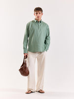 Load image into Gallery viewer, Sage Green Linen Blend Pullover