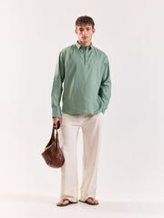 Sage Green Linen Blend Pullover