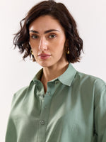 Load image into Gallery viewer, Sage Green Linen Blend Pullover