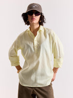 Load image into Gallery viewer, Light Yellow Linen Blend Pullover