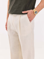 Load image into Gallery viewer, Cream Linen Trousers
