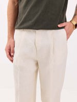 Load image into Gallery viewer, Cream Linen Trousers
