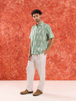 Load image into Gallery viewer, Mint Green Ikat Shirt
