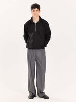 Load image into Gallery viewer, Black Quarter-Zip Sweatshirt
