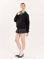 Load image into Gallery viewer, Black Quarter-Zip Sweatshirt
