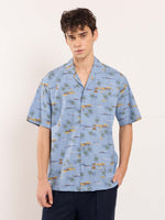Load image into Gallery viewer, Coastline Chambray Printed Shirt
