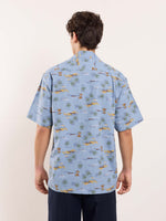 Load image into Gallery viewer, Coastline Chambray Printed Shirt
