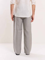 Load image into Gallery viewer, Light Grey Linen Pull-on Pants
