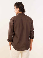 Load image into Gallery viewer, Brown Irish Linen Shirt
