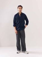 Load image into Gallery viewer, Dark Blue Poplin Shirt
