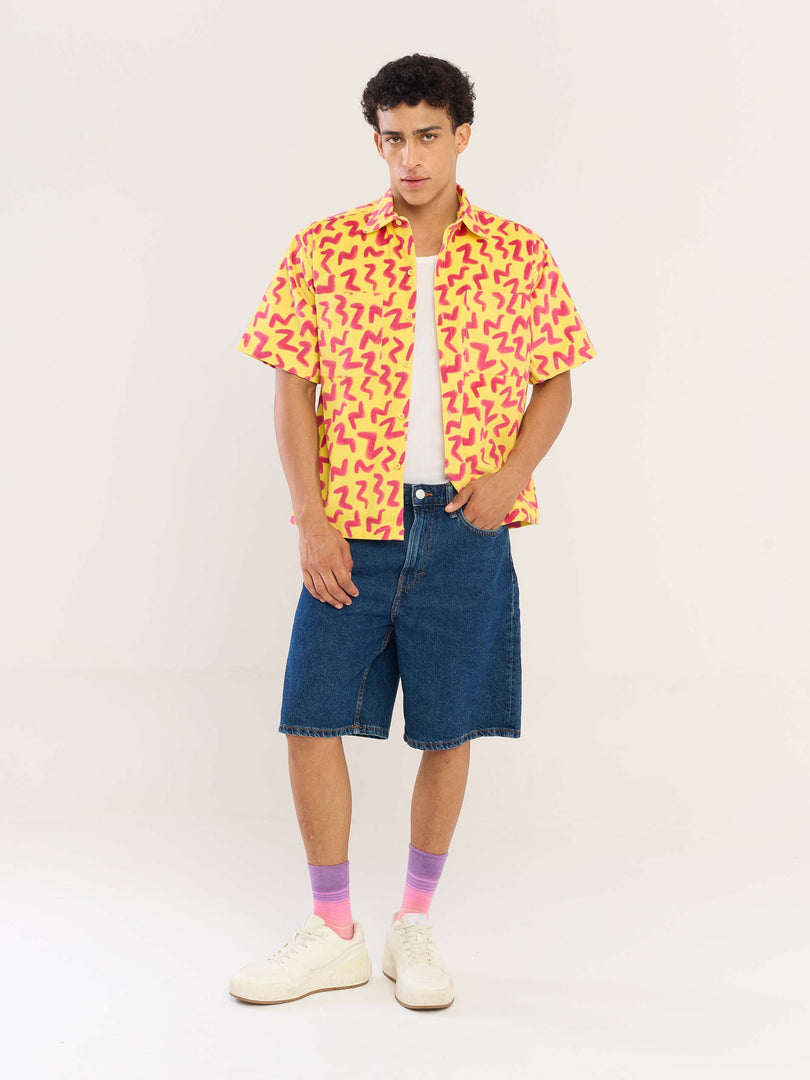 Zip Zap Yellow Corduroy Shirt