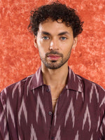 Load image into Gallery viewer, Wine Ikat Shirt
