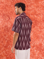 Load image into Gallery viewer, Wine Ikat Shirt
