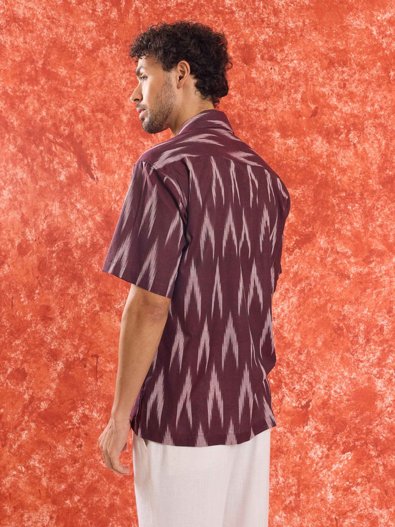Wine Ikat Shirt