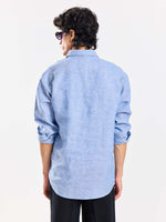 Load image into Gallery viewer, Blue Chambray Irish Linen Shirt
