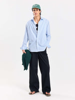 Load image into Gallery viewer, Relaxed Fit Poplin Striped Shirt
