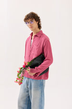 Load image into Gallery viewer, Dark Pink Gauze Holiday Shirt
