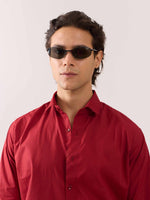 Load image into Gallery viewer, Cherry Red Poplin Shirt
