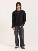 Load image into Gallery viewer, Black Loose Fit Cropped T-Shirt