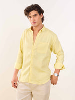 Load image into Gallery viewer, Butter Yellow Irish Linen Shirt
