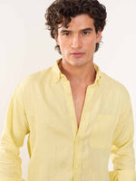 Load image into Gallery viewer, Butter Yellow Irish Linen Shirt
