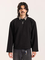Load image into Gallery viewer, Black Loose Fit Cropped T-Shirt