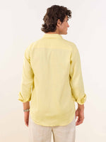 Load image into Gallery viewer, Butter Yellow Irish Linen Shirt
