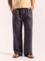 Load image into Gallery viewer, Dark Grey Linen Pull-on Pants