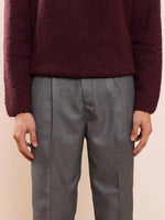 Load image into Gallery viewer, Dark Grey Textured Baggy Fit Trousers
