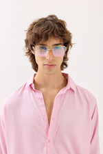Load image into Gallery viewer, Light Pink Textured Drape Shirt (Pre-Order)
