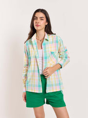 Multicolor Checked Holiday Shirt