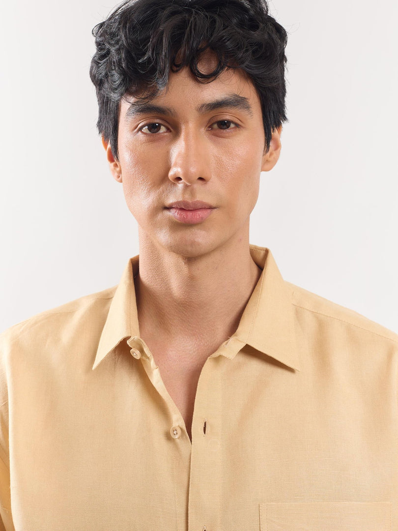 Beige Linen Shirt