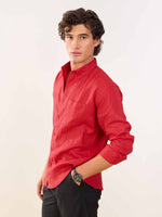 Load image into Gallery viewer, Red Irish Linen Shirt
